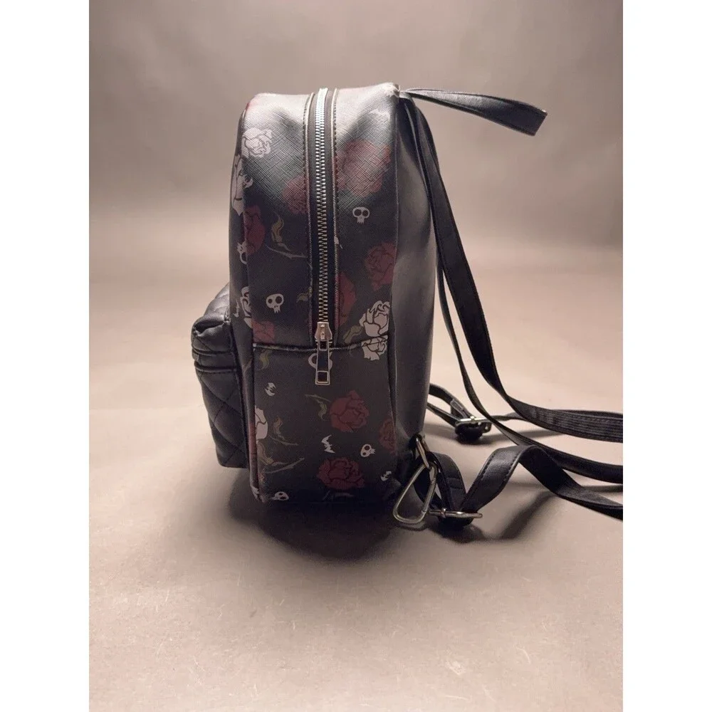 THE NIGHTMARE BEFORE CHRISTMAS JACK AND SALLY BLACK RED MINI BACKPACK Bioworld